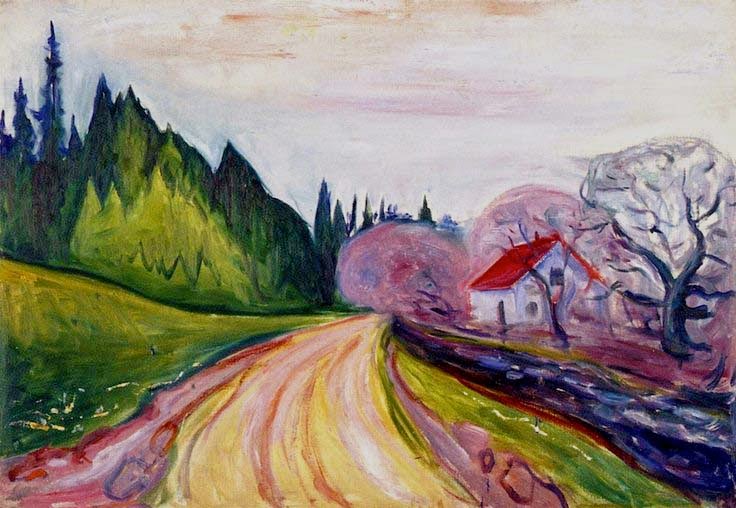 1905 The Road to Borre oil on canvas 70 x 100 cm Munch Museum, Oslo